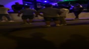 Drunk tourist vs bouncer.