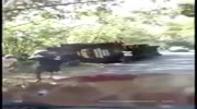 TRUCK WITH PEOPLE TURNS