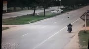 That cow was waiting for that