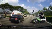 Speeding riders plow into the back of a car