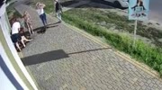 Man knocks out a woman