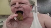 old guy has sex and eats his shit
