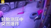 Mechanic gets killed by exploding tire