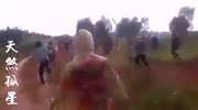 Violent fight of villagers