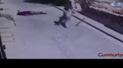 Man falls from the roof of his house