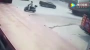 Woman is run over by truck