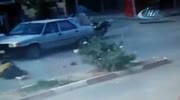 Mother and her son get cruched by a ca car