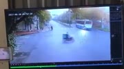 Truck kills a rider and crashes into a fencing