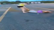Bitchfight on a parking.