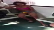 Girl is high on a local crack