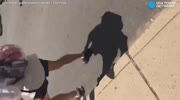 Car slams the crowd