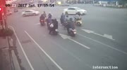 Rider gets killed on a intersection
