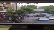 Driver loses control and hits people on the sidewalk