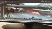 Oil tanker truck on fire