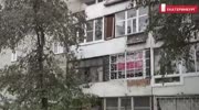 Woman failes to escape fire in her flat and falls to her death from a 7th floor (better quality)