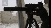 TOW missile turns group of militants into dust