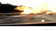 BURNING ACCIDENT gas tank truck crashes into cars and tanks explode