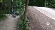 BMX jump goes wrong.