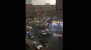 Huge pole falls on a car killing occupants
