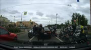 Bikers attack and beat a driver and a passenger