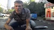 Dude on bath salts scares female driver