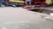 Motor racer breaks himself