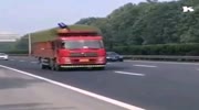 Idiot stops in the middle of the highway and it happens