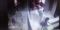 Violent fight of two families