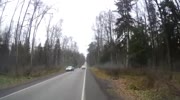 Lost tire hits a dashcam car