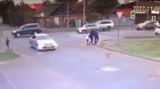 Family walking on the roadside becomes a victim of a drunk driver