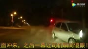 stupid loses control and crashes