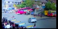 Motorbike accident in India