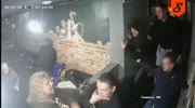 Dutch hools destroy a bar in Ukraine