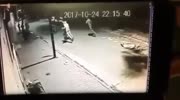 Man gets violently beaten by a mob on the street