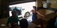 Bitch robs a customer and owner at a gun point and escapes