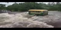 Tourist films as a bus full of people drowns