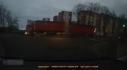 double load truck vs small car