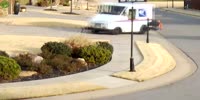 Delivery guy steps out to quick.