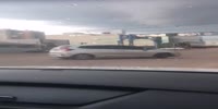 Angry woman behind the wheel rams a rival driver after road rage argue