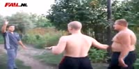 Vladimir shows highkick.