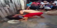 Ugly boobs, dirty yard, brawl