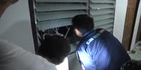 Junkie slices his throat but medics save his useless life