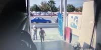 Driver flies out of his car after it hits a tree
