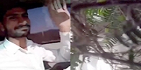 Selfie behind the wheel goes wrong