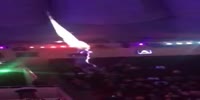 Circus gymnast falls at the show