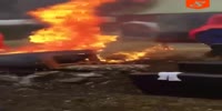 Fire trick goes wrong