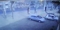 Speeding car kills a cyclist