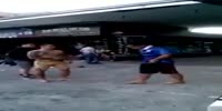 Pro fighter beats a thief