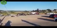 Stunt goes a bit wrong.