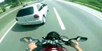 Helmet Cam: Biker Films His Own Wreck